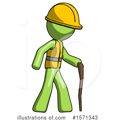 Royalty-Free (RF) Green Design Mascot Clipart Illustration by Leo Blanchette - Stock Sample #1571343