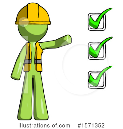 Royalty-Free (RF) Green Design Mascot Clipart Illustration by Leo Blanchette - Stock Sample #1571352