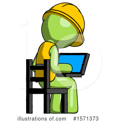 Royalty-Free (RF) Green Design Mascot Clipart Illustration by Leo Blanchette - Stock Sample #1571373