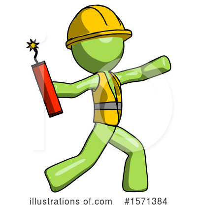 Royalty-Free (RF) Green Design Mascot Clipart Illustration by Leo Blanchette - Stock Sample #1571384