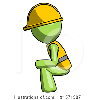 Royalty-Free (RF) Green Design Mascot Clipart Illustration by Leo Blanchette - Stock Sample #1571387