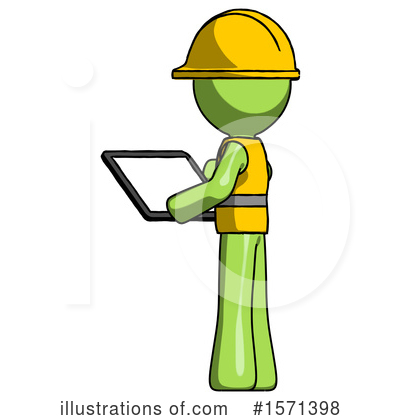 Royalty-Free (RF) Green Design Mascot Clipart Illustration by Leo Blanchette - Stock Sample #1571398