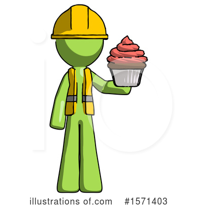 Royalty-Free (RF) Green Design Mascot Clipart Illustration by Leo Blanchette - Stock Sample #1571403