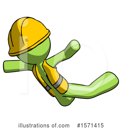 Royalty-Free (RF) Green Design Mascot Clipart Illustration by Leo Blanchette - Stock Sample #1571415