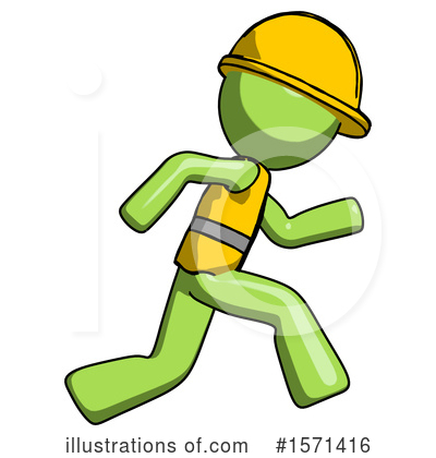 Royalty-Free (RF) Green Design Mascot Clipart Illustration by Leo Blanchette - Stock Sample #1571416