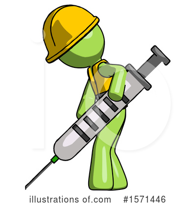 Royalty-Free (RF) Green Design Mascot Clipart Illustration by Leo Blanchette - Stock Sample #1571446