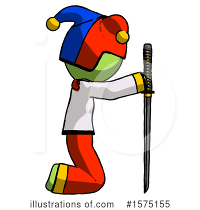 Royalty-Free (RF) Green Design Mascot Clipart Illustration by Leo Blanchette - Stock Sample #1575155