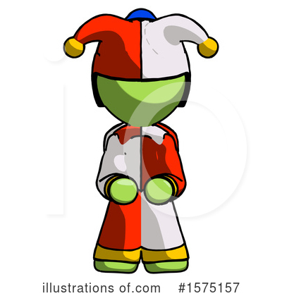 Royalty-Free (RF) Green Design Mascot Clipart Illustration by Leo Blanchette - Stock Sample #1575157