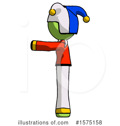 Royalty-Free (RF) Green Design Mascot Clipart Illustration by Leo Blanchette - Stock Sample #1575158