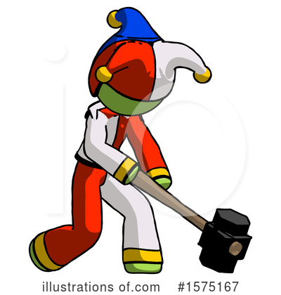 Royalty-Free (RF) Green Design Mascot Clipart Illustration by Leo Blanchette - Stock Sample #1575167