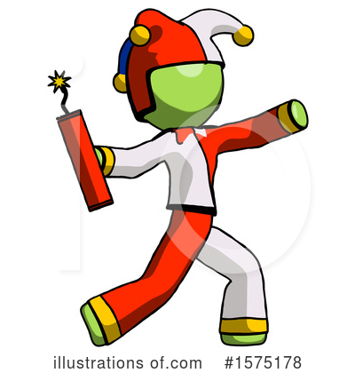 Royalty-Free (RF) Green Design Mascot Clipart Illustration by Leo Blanchette - Stock Sample #1575178