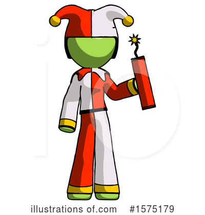 Royalty-Free (RF) Green Design Mascot Clipart Illustration by Leo Blanchette - Stock Sample #1575179