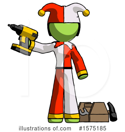 Royalty-Free (RF) Green Design Mascot Clipart Illustration by Leo Blanchette - Stock Sample #1575185