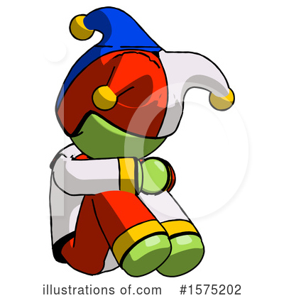 Royalty-Free (RF) Green Design Mascot Clipart Illustration by Leo Blanchette - Stock Sample #1575202