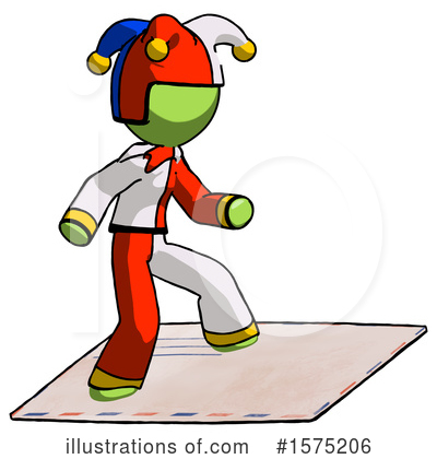 Royalty-Free (RF) Green Design Mascot Clipart Illustration by Leo Blanchette - Stock Sample #1575206