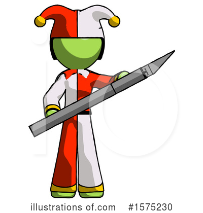 Royalty-Free (RF) Green Design Mascot Clipart Illustration by Leo Blanchette - Stock Sample #1575230