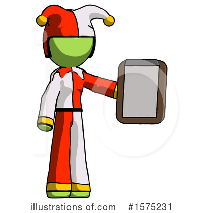 Royalty-Free (RF) Green Design Mascot Clipart Illustration by Leo Blanchette - Stock Sample #1575231