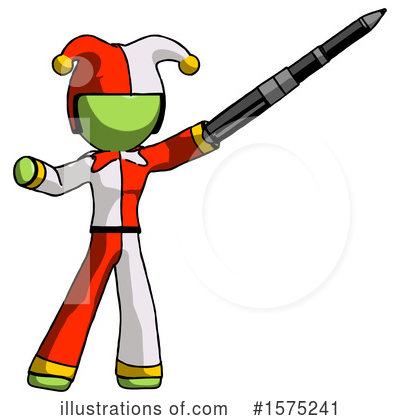 Royalty-Free (RF) Green Design Mascot Clipart Illustration by Leo Blanchette - Stock Sample #1575241