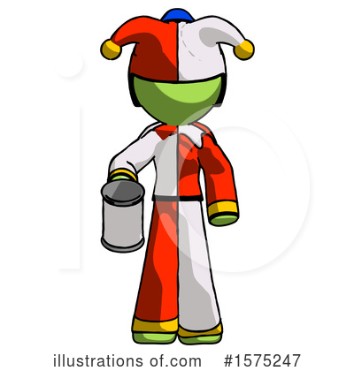Royalty-Free (RF) Green Design Mascot Clipart Illustration by Leo Blanchette - Stock Sample #1575247