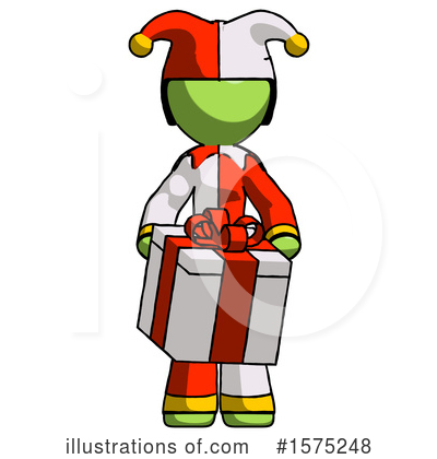 Royalty-Free (RF) Green Design Mascot Clipart Illustration by Leo Blanchette - Stock Sample #1575248
