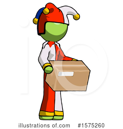 Royalty-Free (RF) Green Design Mascot Clipart Illustration by Leo Blanchette - Stock Sample #1575260