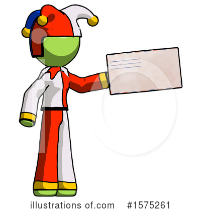 Royalty-Free (RF) Green Design Mascot Clipart Illustration by Leo Blanchette - Stock Sample #1575261