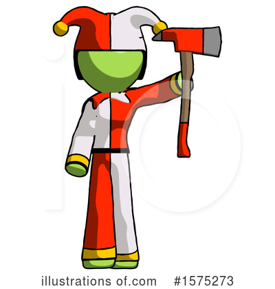 Royalty-Free (RF) Green Design Mascot Clipart Illustration by Leo Blanchette - Stock Sample #1575273