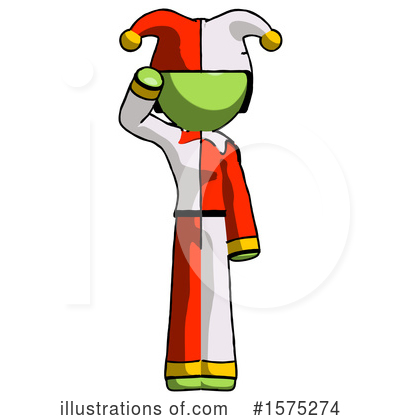 Royalty-Free (RF) Green Design Mascot Clipart Illustration by Leo Blanchette - Stock Sample #1575274