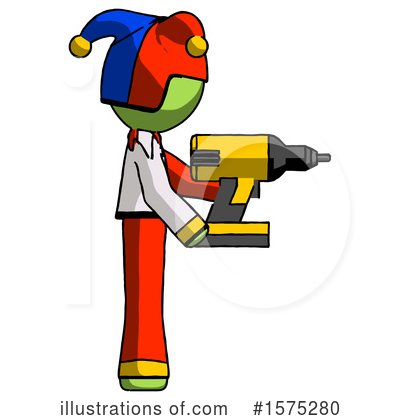 Royalty-Free (RF) Green Design Mascot Clipart Illustration by Leo Blanchette - Stock Sample #1575280