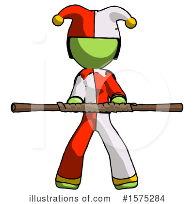 Royalty-Free (RF) Green Design Mascot Clipart Illustration by Leo Blanchette - Stock Sample #1575284