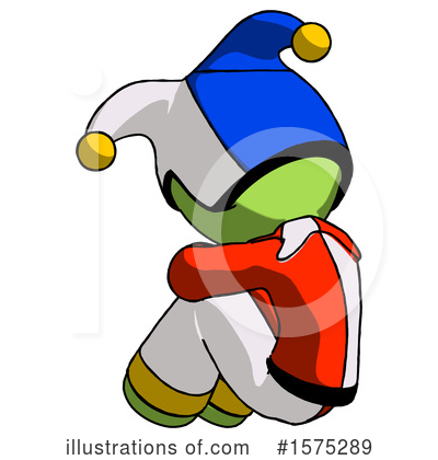 Royalty-Free (RF) Green Design Mascot Clipart Illustration by Leo Blanchette - Stock Sample #1575289