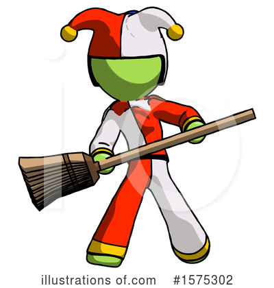 Royalty-Free (RF) Green Design Mascot Clipart Illustration by Leo Blanchette - Stock Sample #1575302