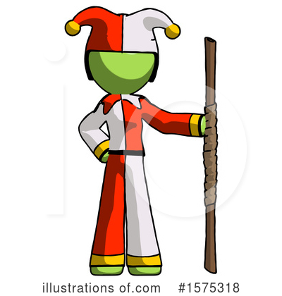 Royalty-Free (RF) Green Design Mascot Clipart Illustration by Leo Blanchette - Stock Sample #1575318