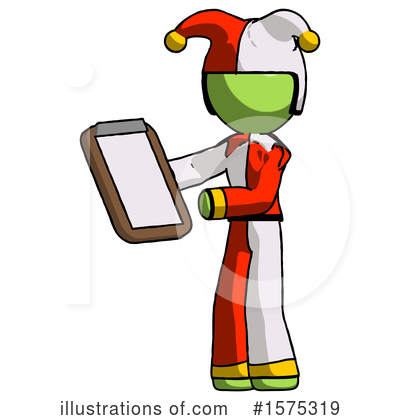 Royalty-Free (RF) Green Design Mascot Clipart Illustration by Leo Blanchette - Stock Sample #1575319