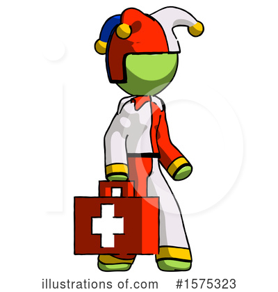 Royalty-Free (RF) Green Design Mascot Clipart Illustration by Leo Blanchette - Stock Sample #1575323