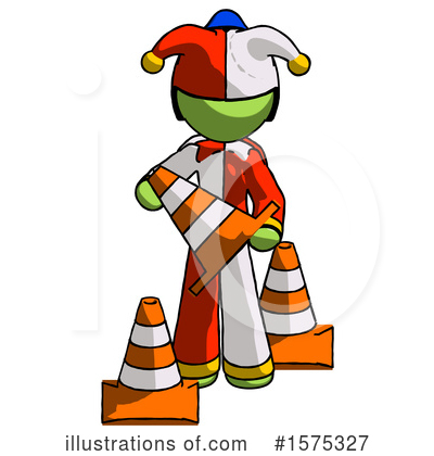 Royalty-Free (RF) Green Design Mascot Clipart Illustration by Leo Blanchette - Stock Sample #1575327