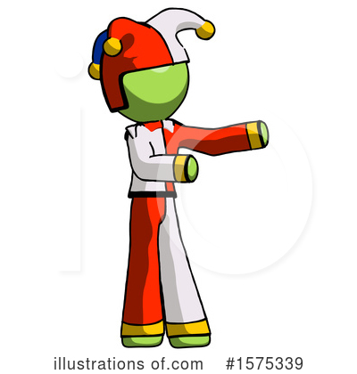 Royalty-Free (RF) Green Design Mascot Clipart Illustration by Leo Blanchette - Stock Sample #1575339