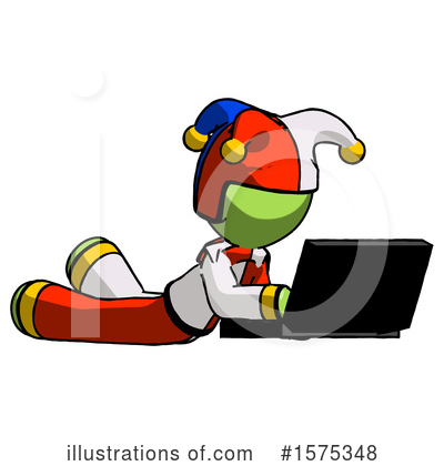 Royalty-Free (RF) Green Design Mascot Clipart Illustration by Leo Blanchette - Stock Sample #1575348