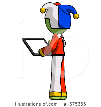Royalty-Free (RF) Green Design Mascot Clipart Illustration by Leo Blanchette - Stock Sample #1575355