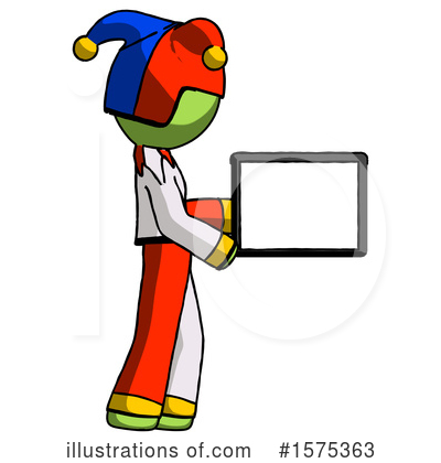 Royalty-Free (RF) Green Design Mascot Clipart Illustration by Leo Blanchette - Stock Sample #1575363