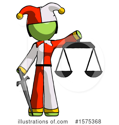 Royalty-Free (RF) Green Design Mascot Clipart Illustration by Leo Blanchette - Stock Sample #1575368