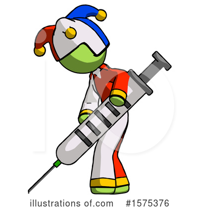 Royalty-Free (RF) Green Design Mascot Clipart Illustration by Leo Blanchette - Stock Sample #1575376