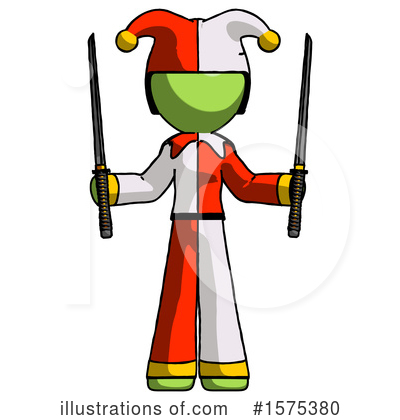 Royalty-Free (RF) Green Design Mascot Clipart Illustration by Leo Blanchette - Stock Sample #1575380