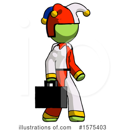 Royalty-Free (RF) Green Design Mascot Clipart Illustration by Leo Blanchette - Stock Sample #1575403