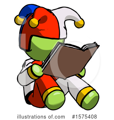 Royalty-Free (RF) Green Design Mascot Clipart Illustration by Leo Blanchette - Stock Sample #1575408