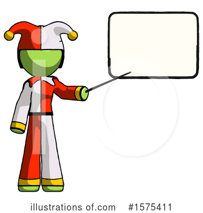 Royalty-Free (RF) Green Design Mascot Clipart Illustration by Leo Blanchette - Stock Sample #1575411