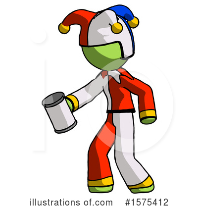 Royalty-Free (RF) Green Design Mascot Clipart Illustration by Leo Blanchette - Stock Sample #1575412