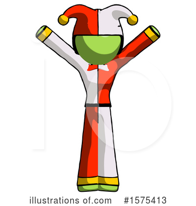 Royalty-Free (RF) Green Design Mascot Clipart Illustration by Leo Blanchette - Stock Sample #1575413