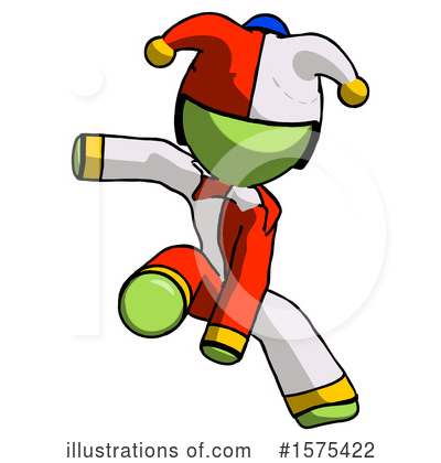 Royalty-Free (RF) Green Design Mascot Clipart Illustration by Leo Blanchette - Stock Sample #1575422