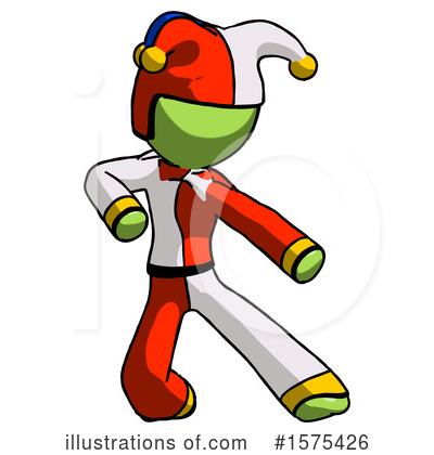 Royalty-Free (RF) Green Design Mascot Clipart Illustration by Leo Blanchette - Stock Sample #1575426
